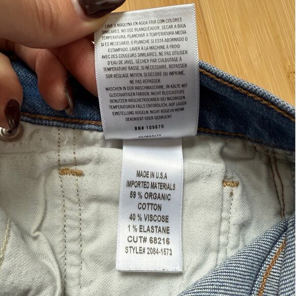 Citizens of Humanity Loli Mid Rise Baggy Denim Jeans Blue Wide Leg Size 28 Women - Picture 9 of 11